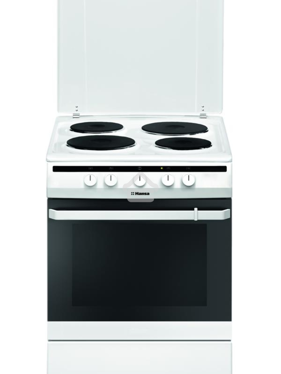 Плита электрическая Hansa FCEW63010 белый, конфорок 4 шт, духовка 69 л, 60 см x 85 см x 60 см