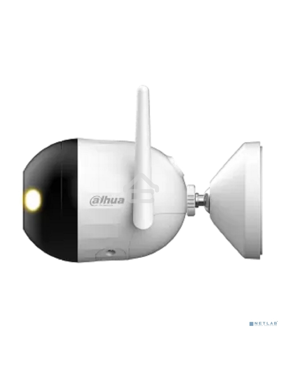 Уличная цилиндрическая IP-видеокамера DAHUA DH-IPC-F4CP-PV-0280B Smart Dual Light 4Мп, 1/3” CMOS, объектив 2.8мм, видеоаналитика, ИК 30м, LED 30м, микрофон, динамик, Wi-Fi 2.4ГГц, IP67, металл пластик