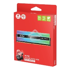 Оперативная память XPG Lancer NEON RGB, DDR5, 32GB (2x16GB), 8000MHz, CL38, DIMM, с радиаторами, RGB, серебристый