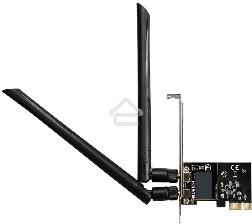 Сетевой адаптер ORIGO OWN1200A/A1A PCI-E Wi-Fi AC1200, 2.4/5 ГГц, 2 съемные антенны 5 dBi