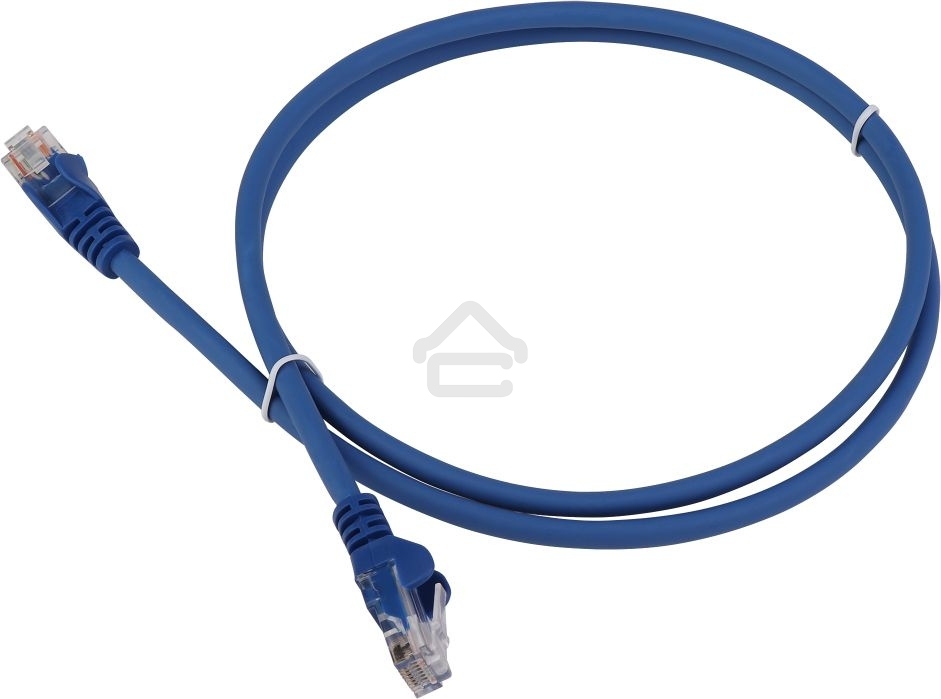 Патч-корд Lanmaster LAN-PC45/U6-2.0-BL вилка RJ-45-вилка RJ-45 кат.6 2м синий LSZH (уп.:1шт)