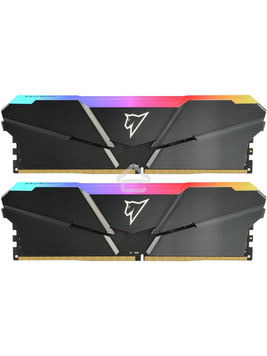 Оперативная память NETAC Shadow, DDR4, 16GB (2x8GB), 3600MHz, CL18, DIMM, с радиаторами, RGB, серый