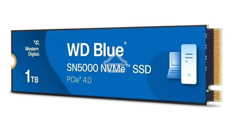 Накопитель SSD Western Digital WD Blue SN5000, 1Tb, PCIe 4.0 x4, M.2 2280, NVMe, R/W 5150/4900