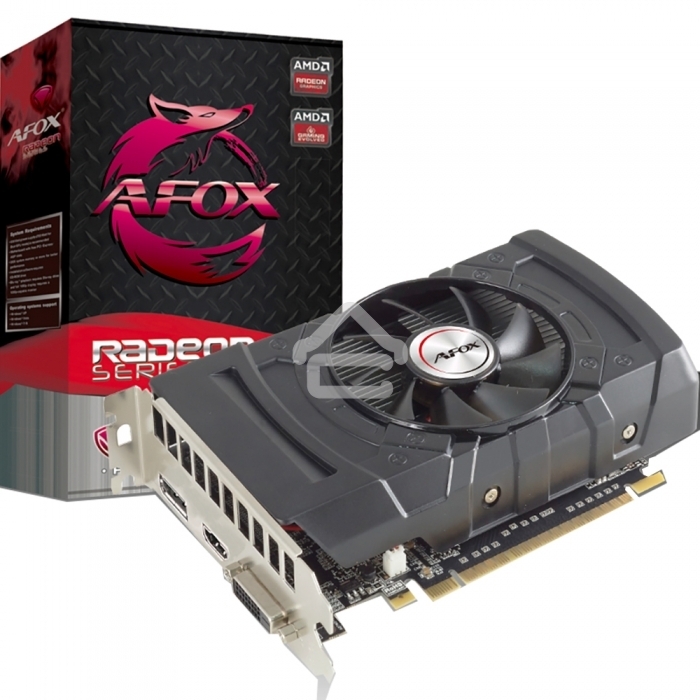 Видеокарта AFOX RX 550 4GB GDDR5 1 28Bit, ATX Single Fan  AFRX550-4096D5H3