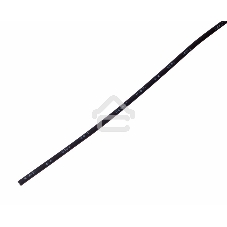 Термоусаживаемая трубка Rexant 1,5/0,75 мм, черная, упаковка 50 шт. по 1 м