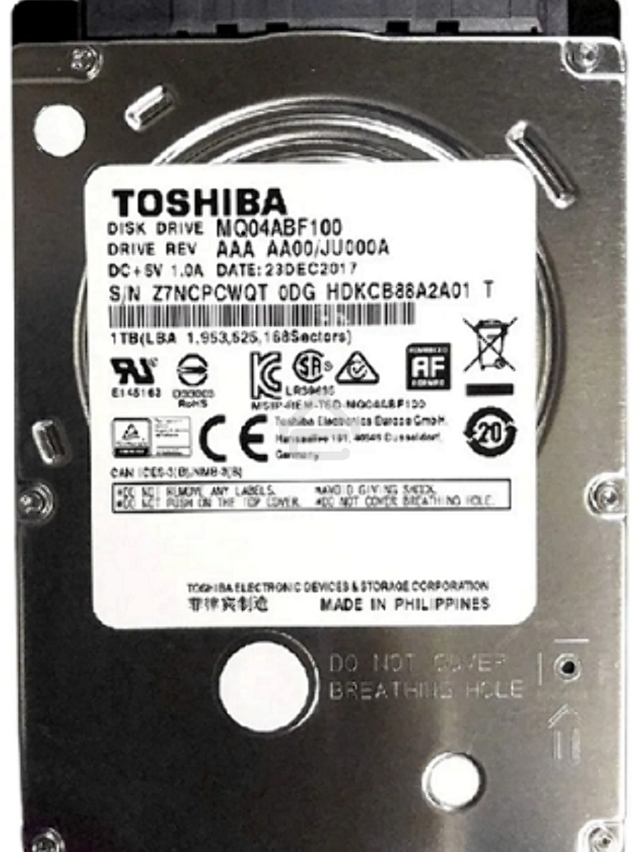 Жесткий диск Toshiba 1Tb 5400rpm MQ04ABF100 128Mb 2.5