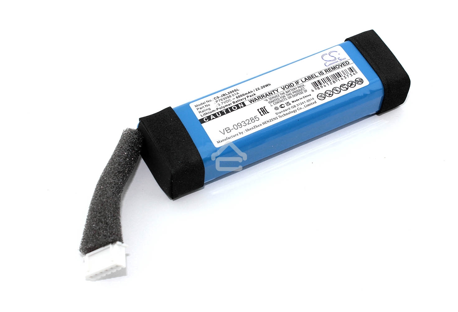 Аккумуляторная батарея CameronSino CS-JBL200SL для JBL Link 20 3.7V 6000mAh, 22.20Wh