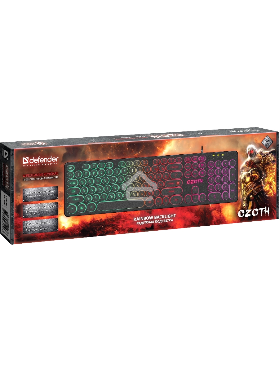 Клавиатура Defender Ozoth GK-106 проводная, USB, чёрный
