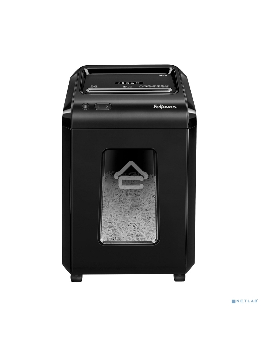Шредер Fellowes Powershred 92Cs FS-1719301 {P-4, 4х38мм, 18лст., 25лтр., уничтожает: скобы, карты, скрепки, CD}