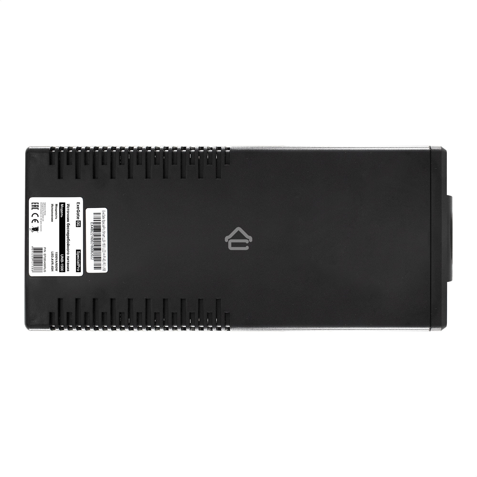 Источник бесперебойного питания ExeGate SpecialPro UNB-1500.LED.AVR.EURO.RJ <1500VA/950W, LED, AVR, 4 евророзетки, RJ45/11, Black>