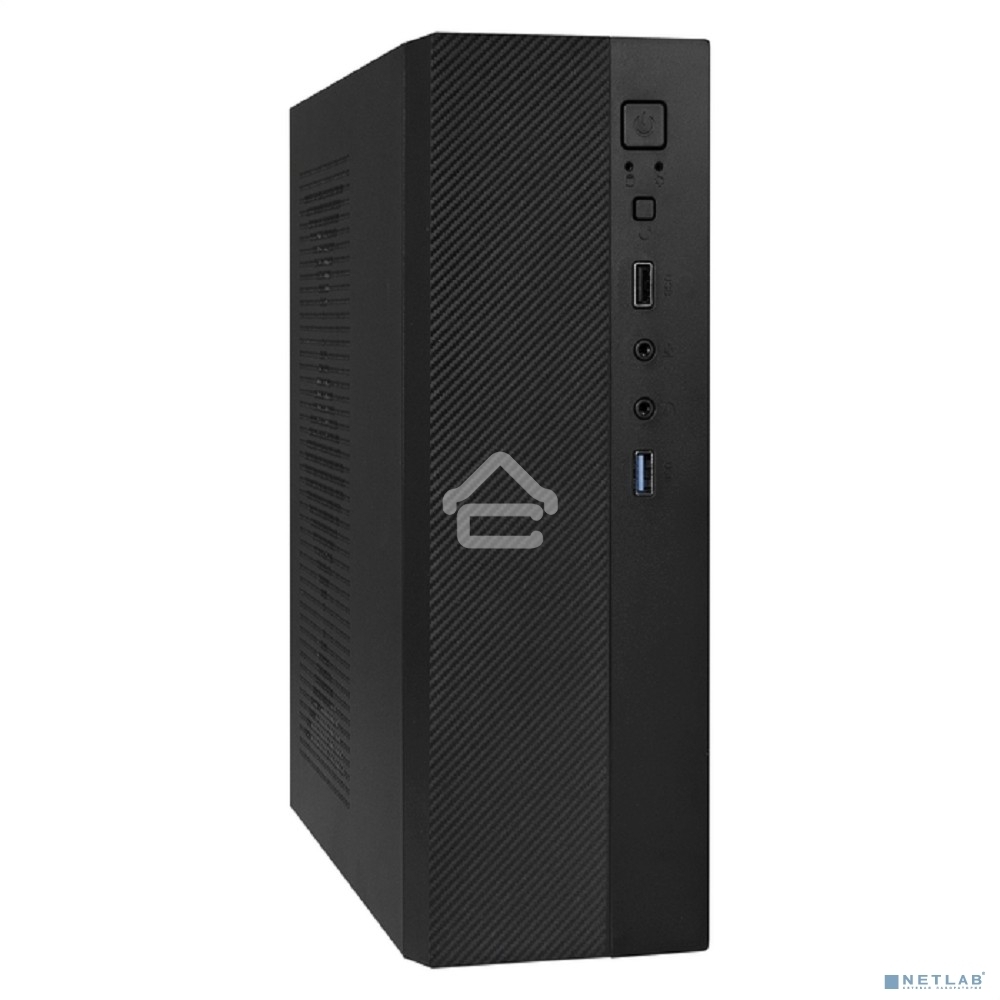 Компьютерный корпус Desktop ExeGate EX291267RUS MI-301U (mATX/mini-ITX, без БП, 1*USB+1*USB 3.0, аудио, черный)