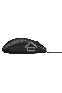 Мышь проводная Logitech B100 черный, 1000 dpi, USB, кнопки - 3