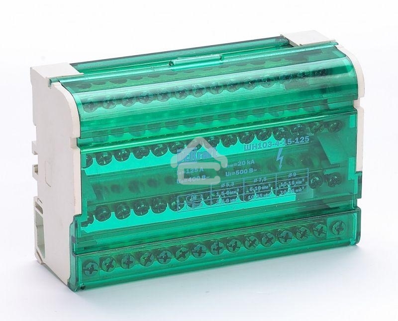 Кросс-модуль на DIN-рейку 4х15 групп 125А ШН-103 DEKraft 32019DEK