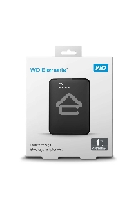 Внешний жесткий диск HDD WD 1Tb Original USB 3.0 WDBUZG0010BBK-WESN Elements Portable 2.5