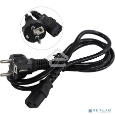 Кабель питания ExeGate Power PC-1,5P (Евровилка Schuko->С13) VDE-250V-3*0.75-CU, 10A, черный, 1.5м