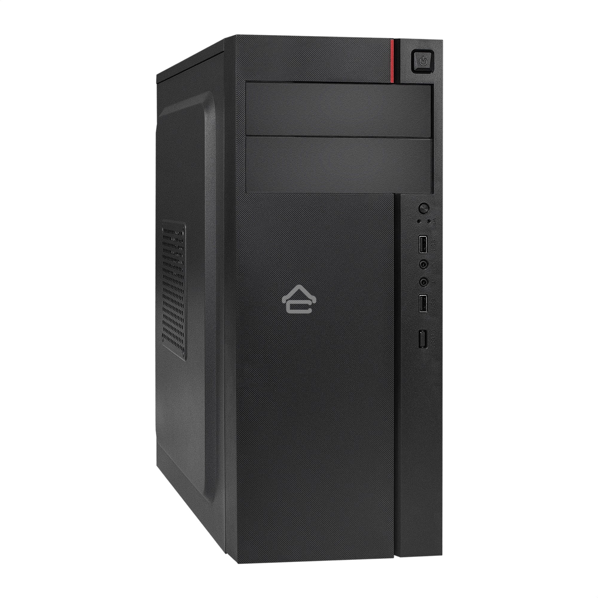 Компьютерный корпус Miditower ExeGate AA-440-AA400 (ATX, AA400 8 см, 2*USB, аудио)