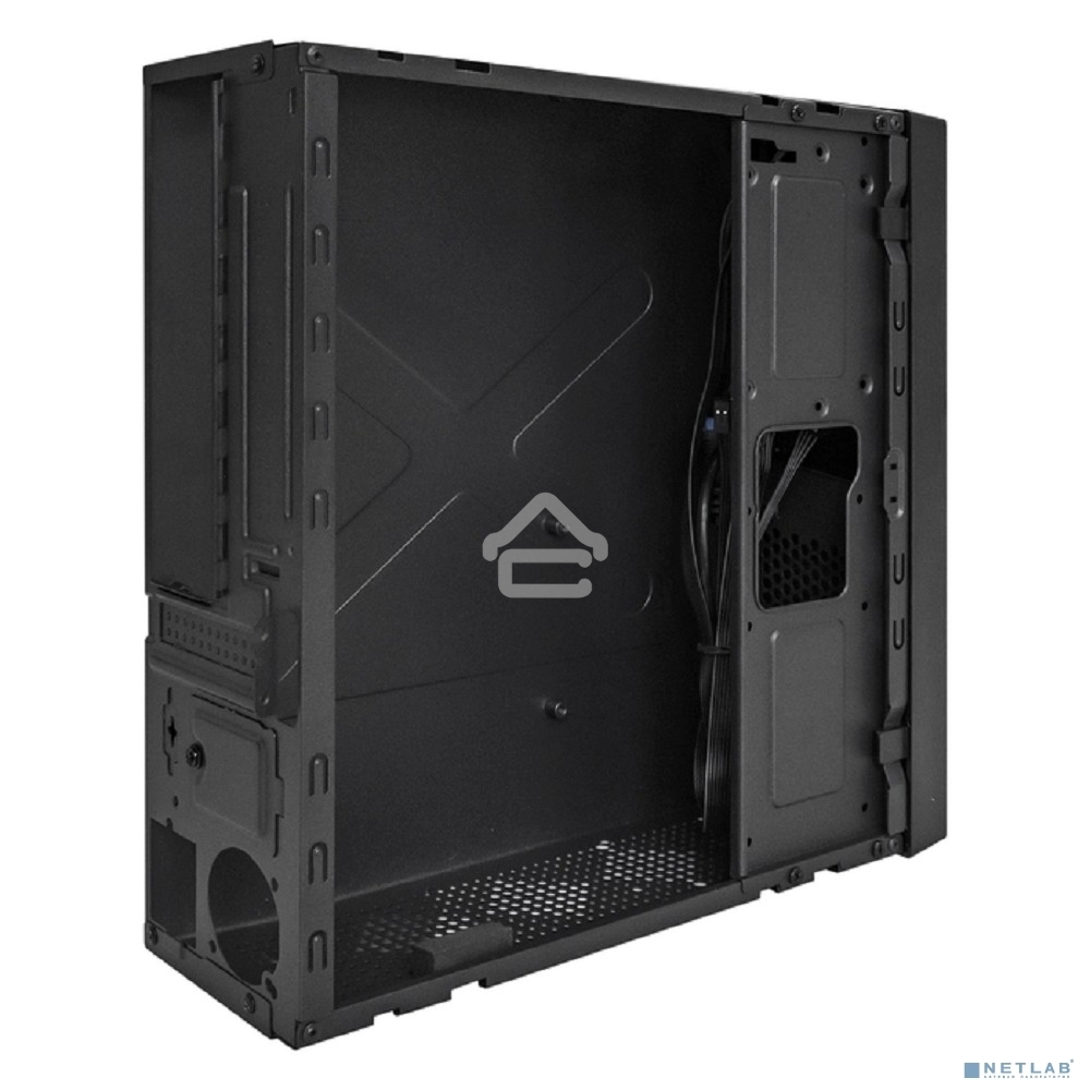 Компьютерный корпус Desktop ExeGate EX291267RUS MI-301U (mATX/mini-ITX, без БП, 1*USB+1*USB 3.0, аудио, черный)