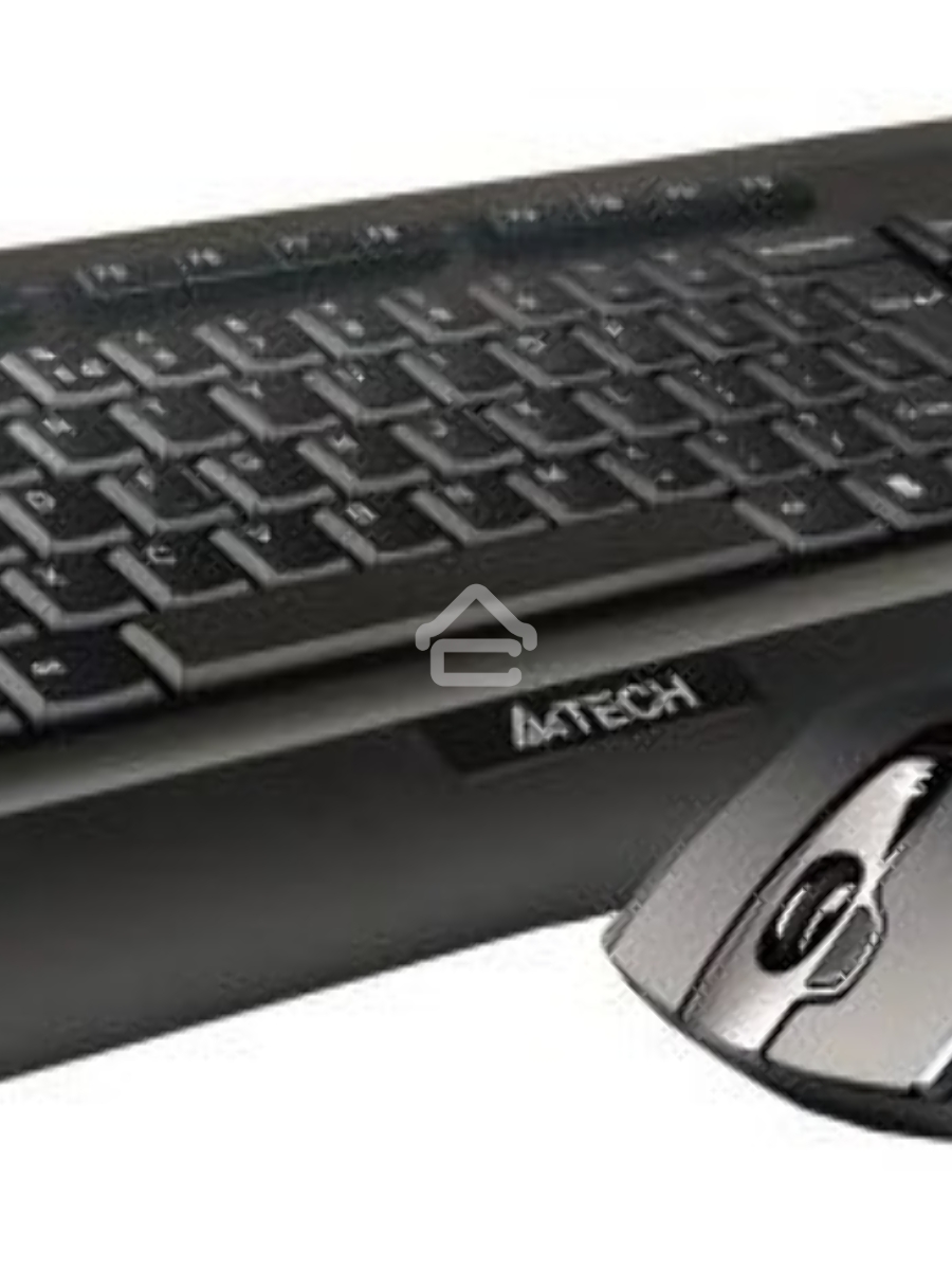Клавиатура + мышь A4TECH W 9300F USB (черный), 2.4G наноприемник