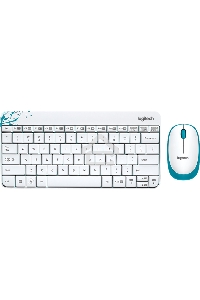 Клавиатура + мышь Logitech Wireless Combo MK 240 Nano White-red 920-008212