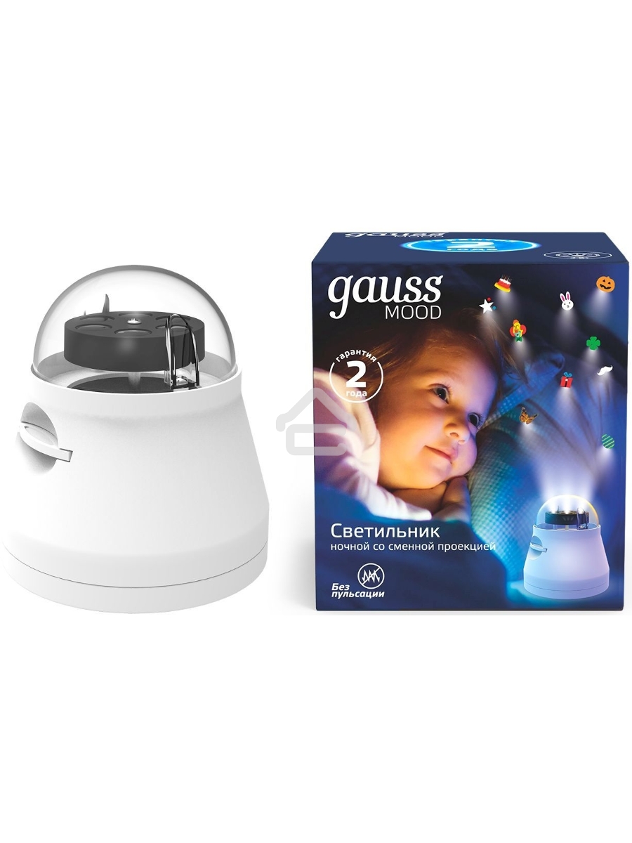 Ночник Gauss DIY0011 пластик белый