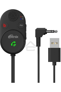 Автомобильный FM-модулятор Ritmix BTR-200 черный BT USB (80002461)