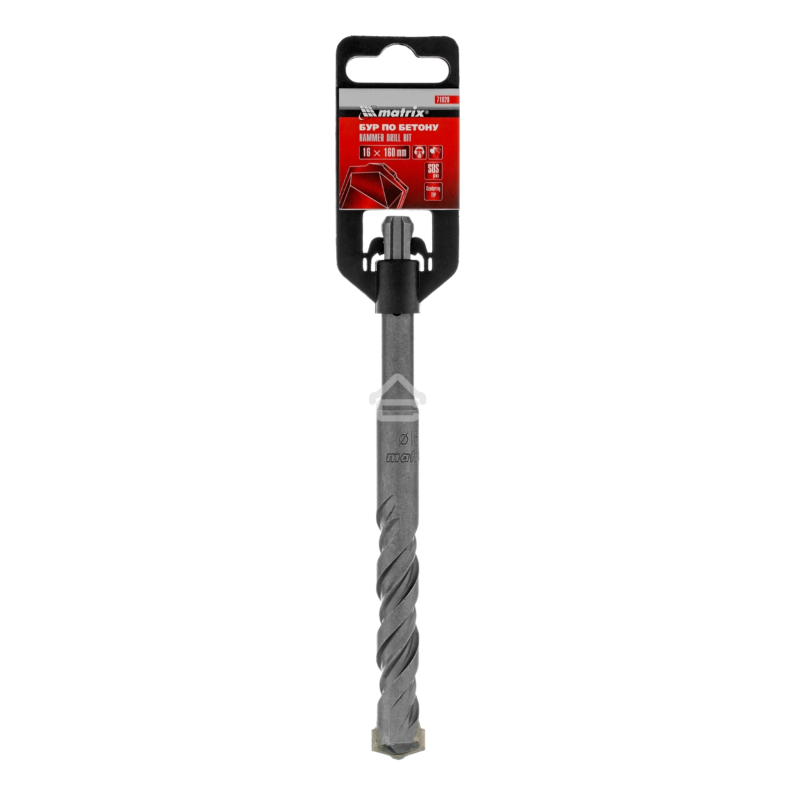 Бур по бетону Matrix, 16 х 160 мм, SDS PLUS
