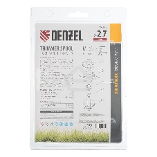 Катушка тримм. полуавтомат. гайка М10х1,25L; гайка М10х1L; гайка М12х1,5L Denzel