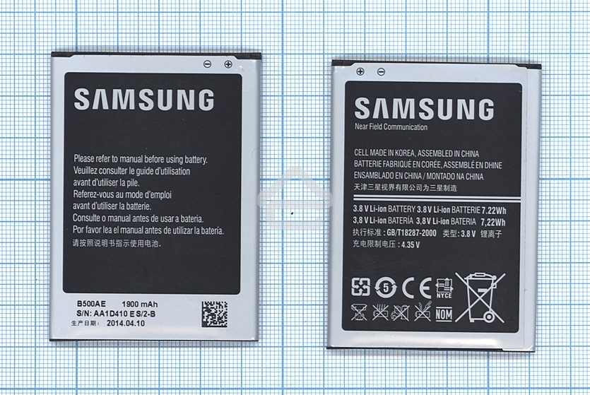 Аккумуляторная батарея B500AE для Samsung Galaxy S4 mini GT-I9190