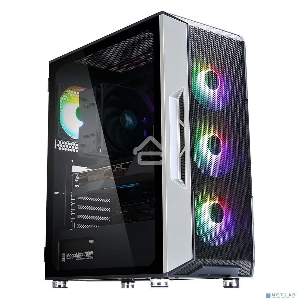 Компьютерный корпус ZALMAN I3 NEO, ATX, BLACK, FRONT MESH, WINDOW, 2x3.5