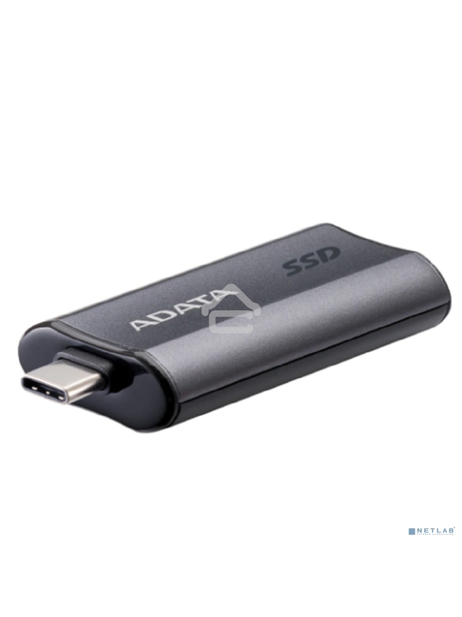 Твердотельный диск A-DATA External SC750 серый SC750-500G-CCBK 500GB USB 3.2 Gen 2 Type-C, [R/W -1050/1000 MB/s]