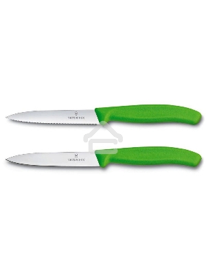 Набор ножей кухон. Victorinox Swiss Classic (6.7796.L4B) компл.:2шт салатовый блистер