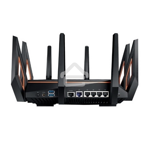 Маршрутизатор ASUS GT-AX11000 Tri-band WiFi 6(802.11ax) Gaming Router –World's first 10 Gigabit Wi-Fi router with a quad-core processor, 2.5G gaming port, DFS band, wtfast, Adaptive QoS, AiMesh for mesh wifi system