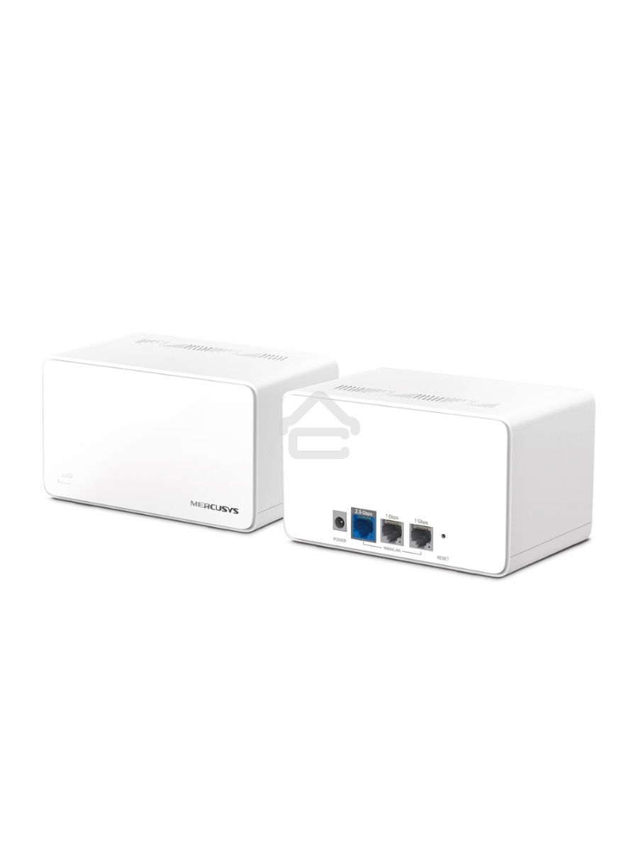 Домашняя Mesh Wi‑Fi система AX6000 Whole Home Mesh Wi-Fi 6 SystemSPEED: 1148 Mbps at 2.4 GHz + 4804 Mbps at 5 GHzSPEC: Internal Antennas, 1× 2.5 Gbps Port (WAN/LAN auto-sensing), 2× Gigabit Ports (WAN/LAN auto-sensing), 1024-QAM, OFDMA, HE160FEATURE: MERC