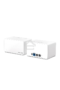 Домашняя Mesh Wi‑Fi система AX6000 Whole Home Mesh Wi-Fi 6 SystemSPEED: 1148 Mbps at 2.4 GHz + 4804 Mbps at 5 GHzSPEC: Internal Antennas, 1× 2.5 Gbps Port (WAN/LAN auto-sensing), 2× Gigabit Ports (WAN/LAN auto-sensing), 1024-QAM, OFDMA, HE160FEATURE: MERC