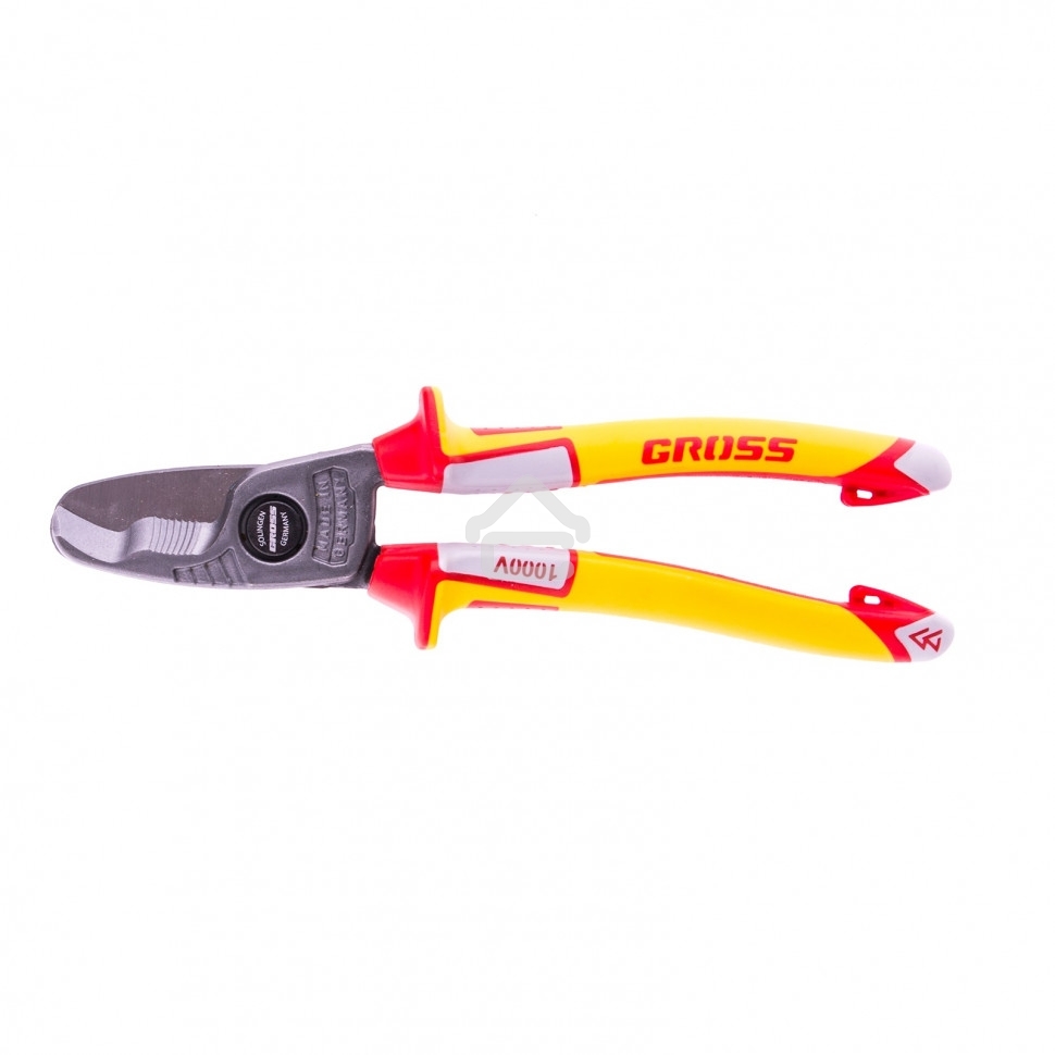 Кабелерез Gross диэлектрические рукоятки до 1000 В, трехкомпонентные рукоятки, 210 мм