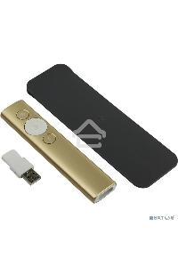 Презентер Logitech Spotlight золотистый, радиоканал, USB, кнопки - 3