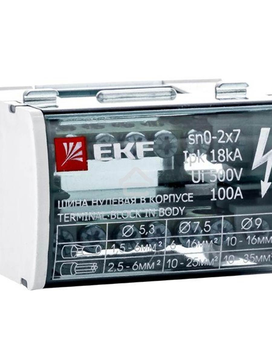 Шина нулевая в корпусе EKF sn0-2x7 (2х7) EKF PROxima