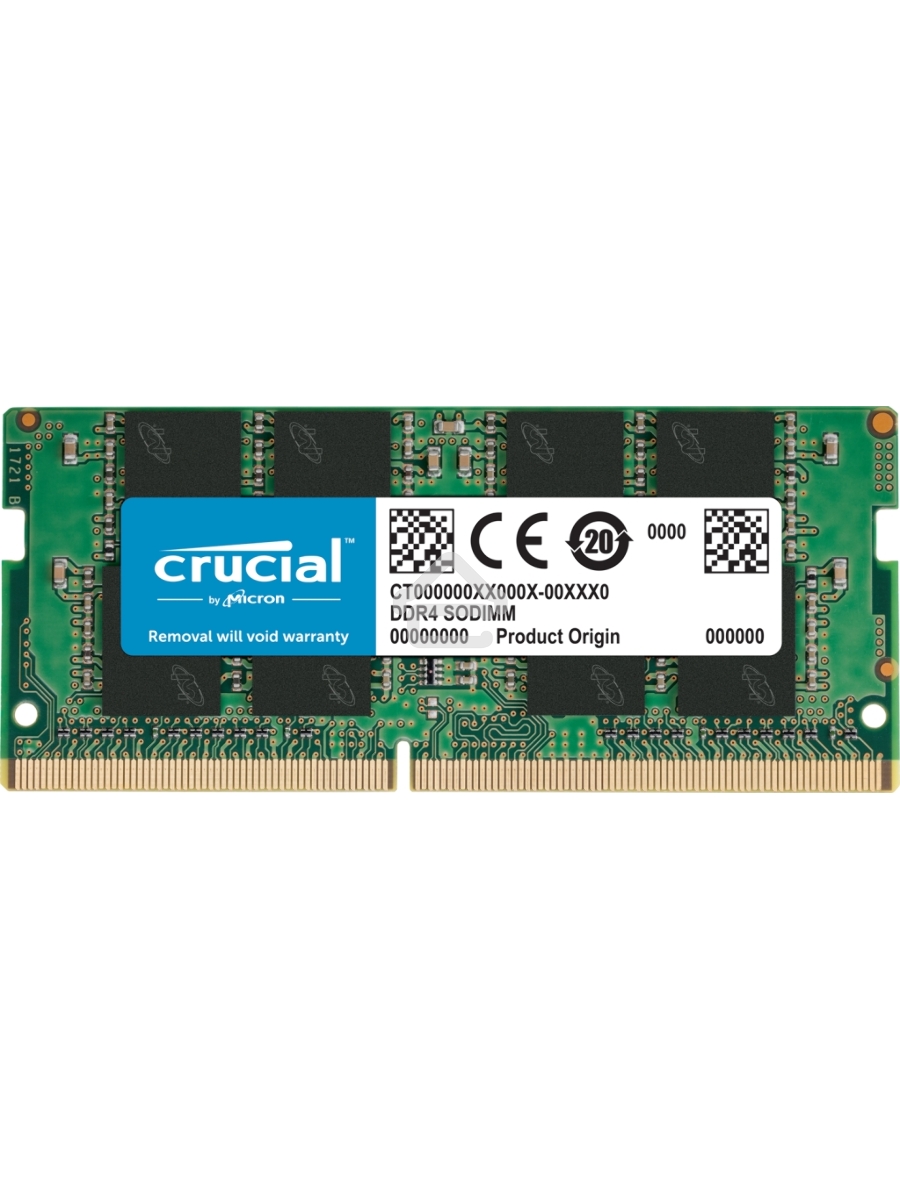 Оперативная память Crucial, DDR4, 8GB (1x8GB), 3200MHz, CL22 SO-DIMM