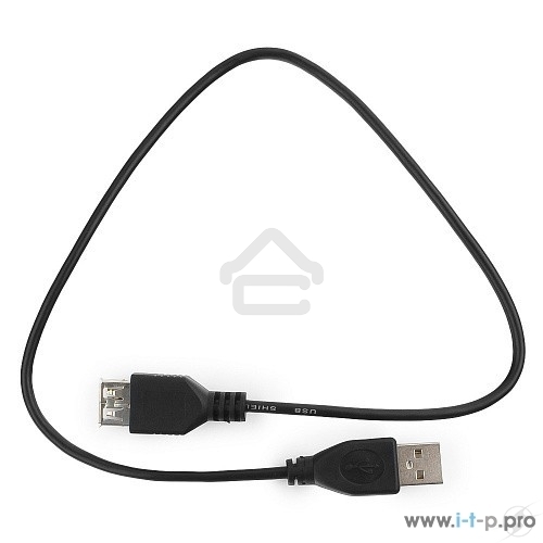 Кабель удлинитель USB 2.0 Гарнизон GCC-USB2-AMAF-1.8M, AM/AF, 1.8м, пакет