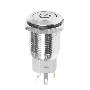 Кнопка антивандальная Ø16 250В Б/Фикс (5с) (ON)-OFF плоская подсв/красная POWER Rexant