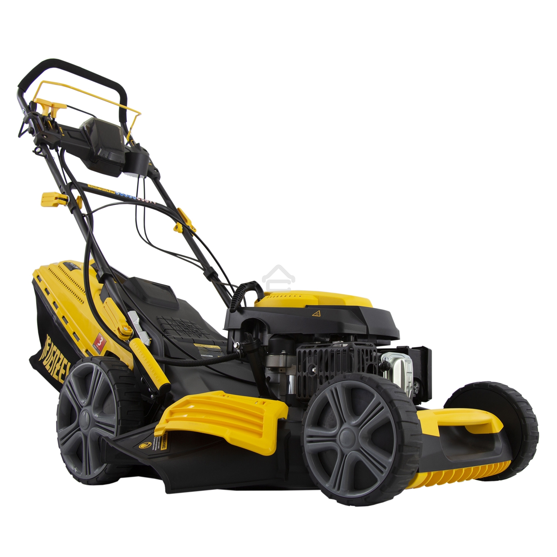 Газонокосилка бензиновая Denzel GLD-520SP-VE, 196 см3,шир 52 см,привод,вариатор,эл.старт, 60 л