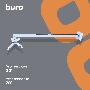 Кронштейн для проектора Buro PR04-100W белый макс.20кг потолочный поворот и наклон