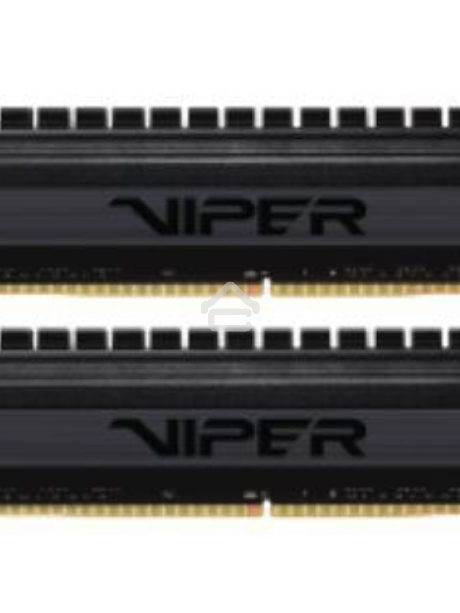 Оперативная память Patriot Viper 4 Blackout, DDR4, 8GB (2x4 GB), 3000 MHz, CL16, DIMM, радиатор, черный
