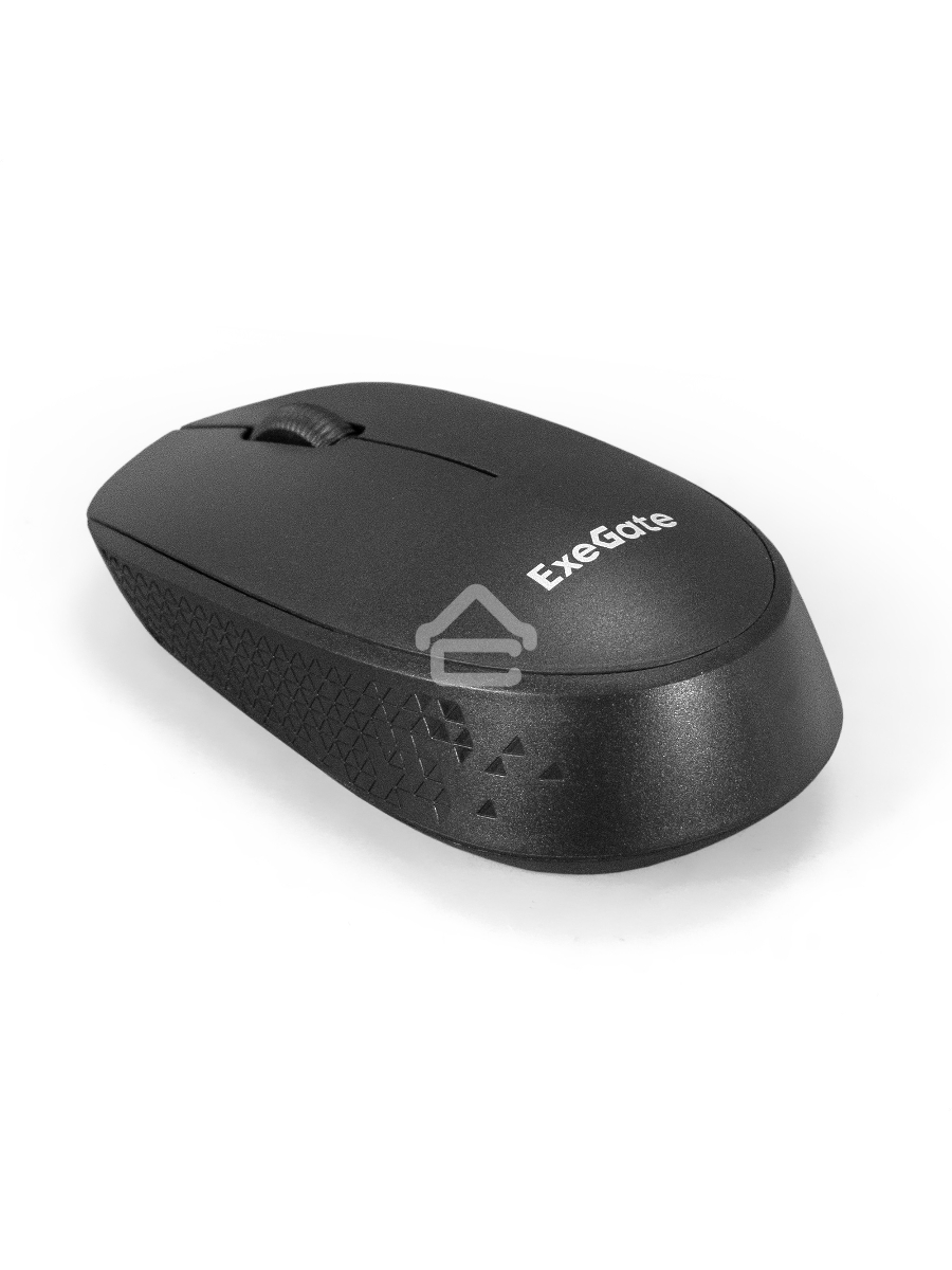 Мышь беспроводная ExeGate Professional Standard SR-9038 черный, 1200 dpi, радиоканал, USB, кнопки - 3