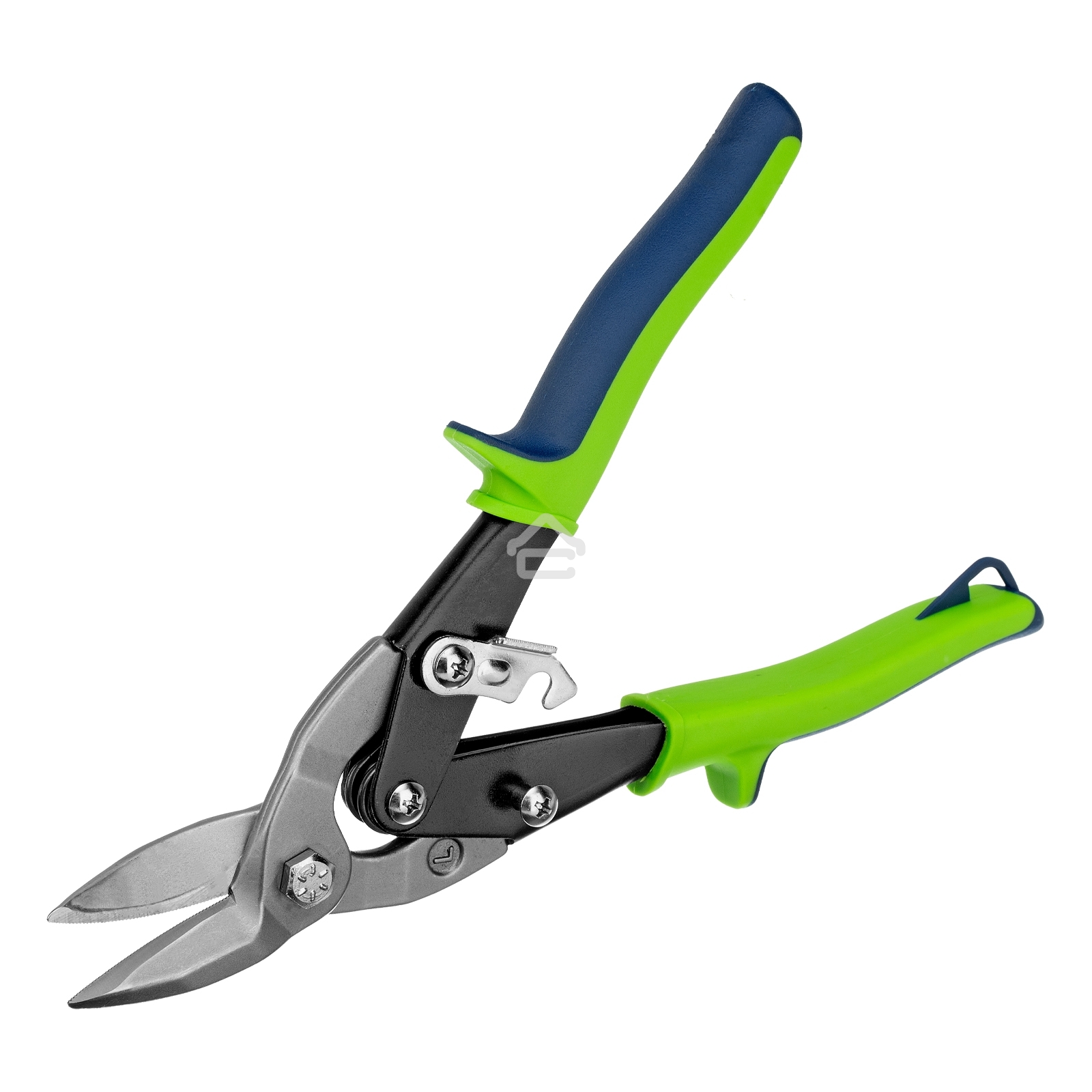 Ножницы по металлу Сибртех, 250 мм, левый рез, сталь С55,двухкомпонентные рукоятки