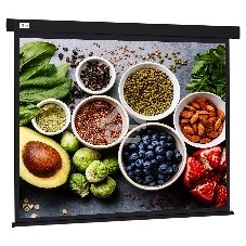 Экран Cactus 187x332см Wallscreen CS-PSW-187X332-BK 16:9 настенно-потолочный рулонный черный
