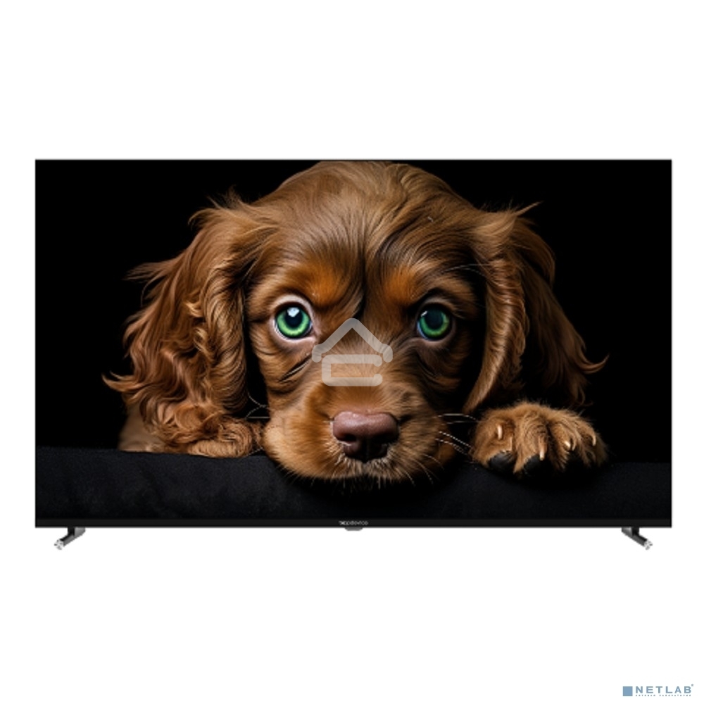 Телевизор Topdevice 50'' TDTV50CQ09U черный QLED UHD 60Hz Google TV 2/16Gb