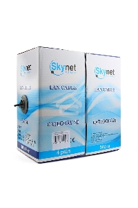 Кабель SkyNet Light UTP outdoor 4x2x0,46, медный, FLUKE TEST, кат.5e, однож., 305 м, box, черный