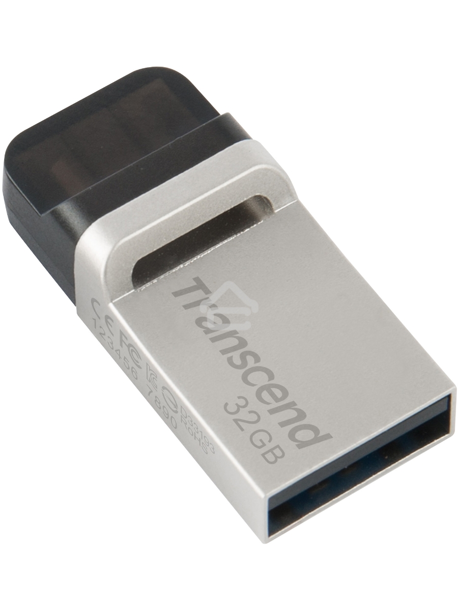 Флеш диск Transcend 32GB JetFlash 880, USB 3.0 OTG ,Металл