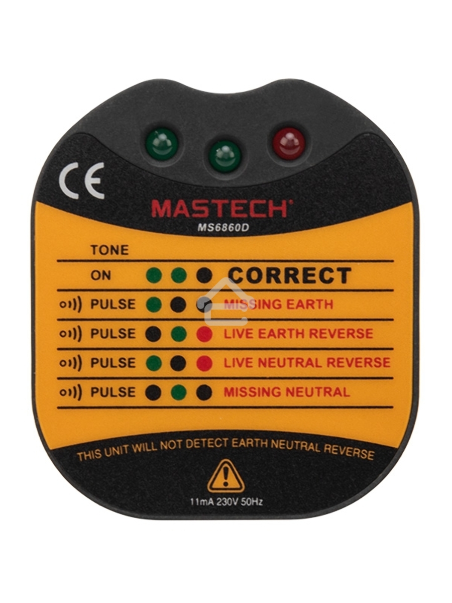 Тестер розеток MS6860D MASTECH